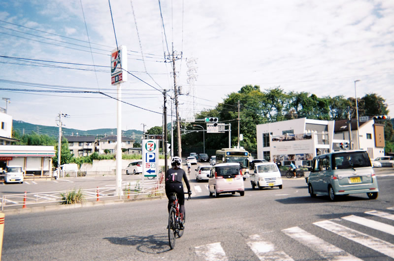 フィルムカメラでロードバイクの旅は名古木からスタート