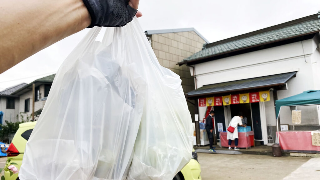 3週間ぶりのロードバイクは、ご近所へ買い物に(＾ω＾)