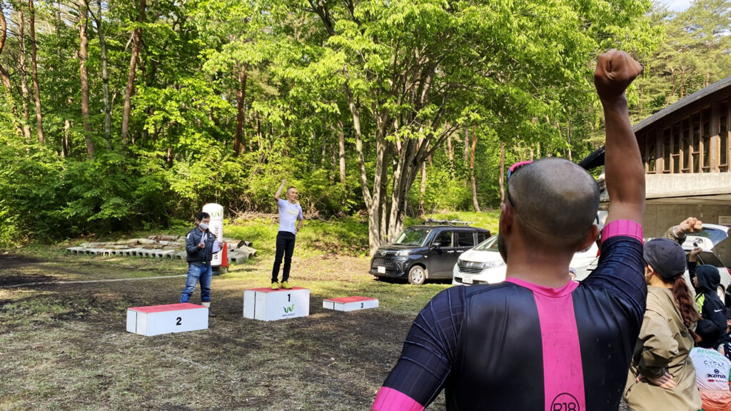 レース後のじゃんけん大会で勝ったんです