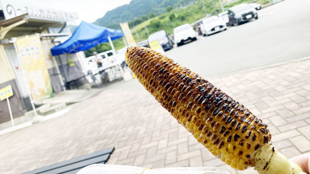 ドルチェドリームの焼きトウモロコシは辛うじてゲット
