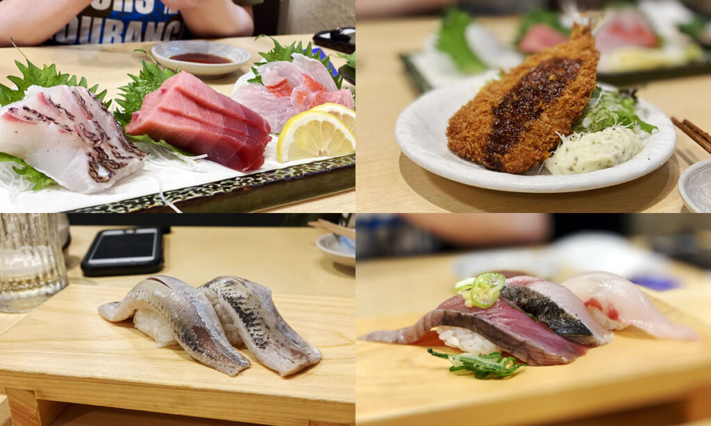 沼津魚がし鮨 沼津店にて