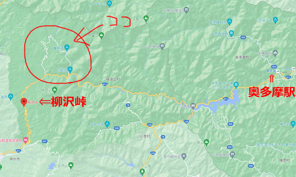 いつもの柳沢峠・・を途中で曲がるとどこにつながってるの！？