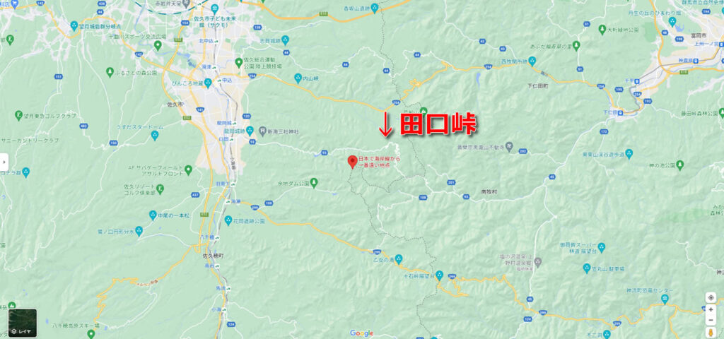 日本で海から一番遠い地点は長野県にあります