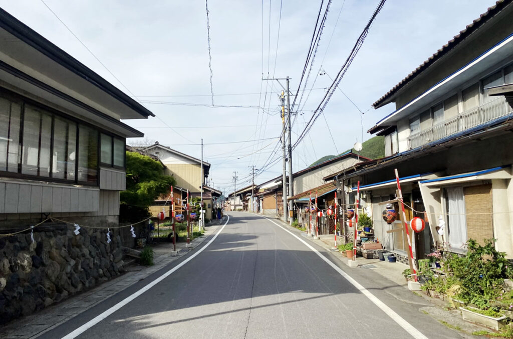 贄川宿ではお祭りが行われていました