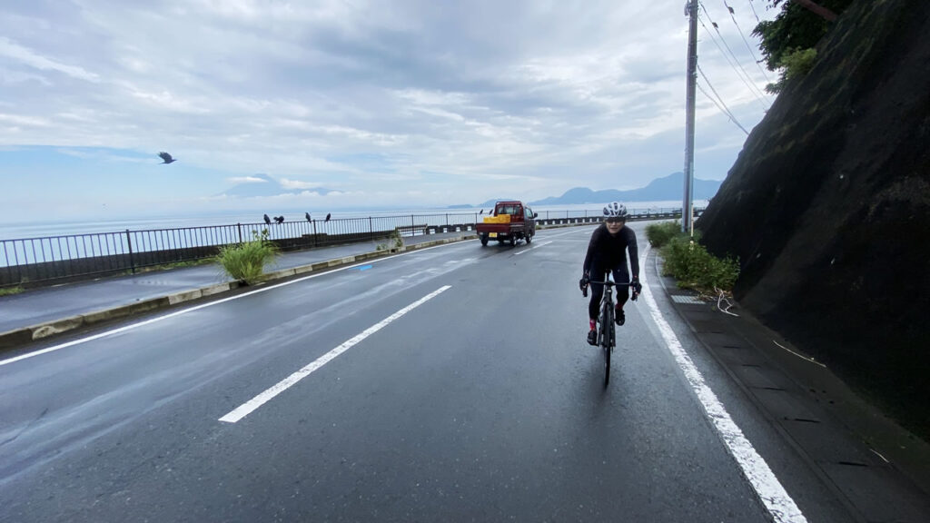 沼津に出ると雨が上がってきた！