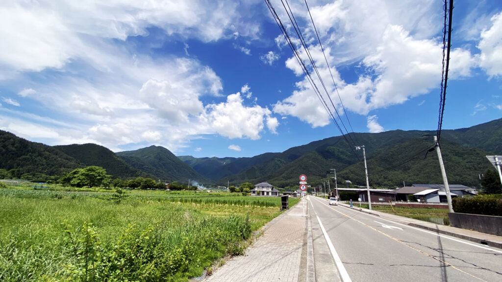 河口湖スタートですぐ始まる絶景