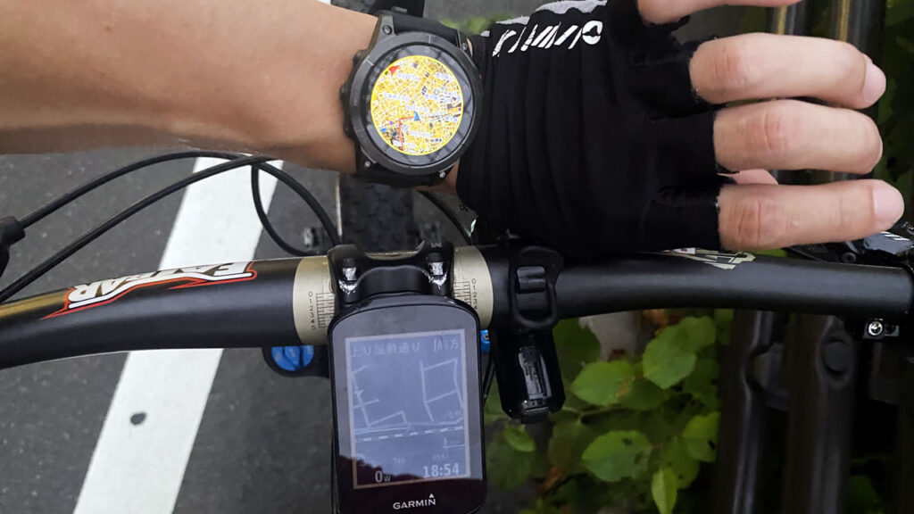 スマートウォッチのナビは自転車乗りながらではまず使えない