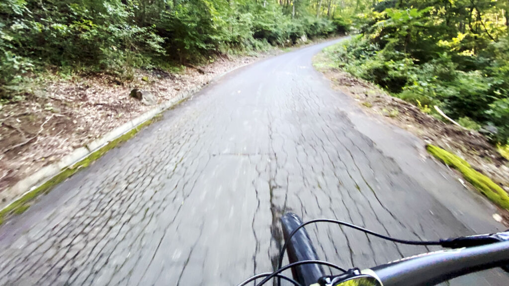 しばらくは舗装路が続きます