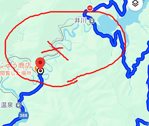 井川ダム手前で通行止めだとぅ!?