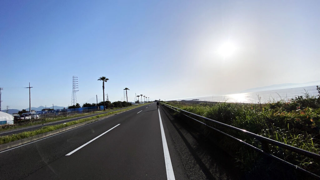 海から山へ駆け上がります！