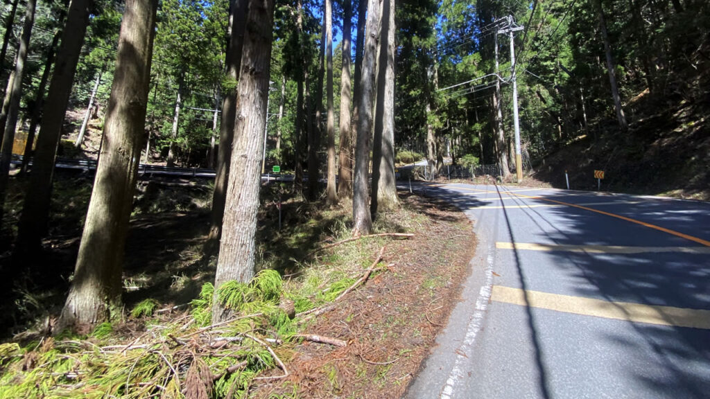 斜度は緩いけどしっかりした上りの九鬼ヶ坂峠