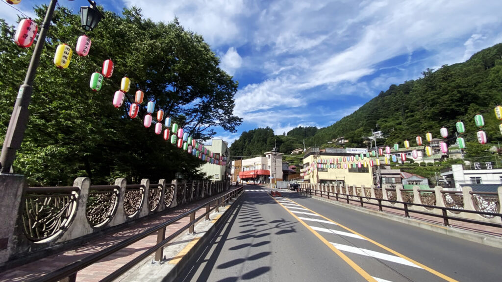 奥多摩駅周辺が夏祭り