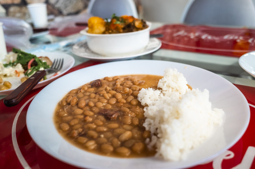 ご飯とお豆（フェイジョン）がこれまた絶品