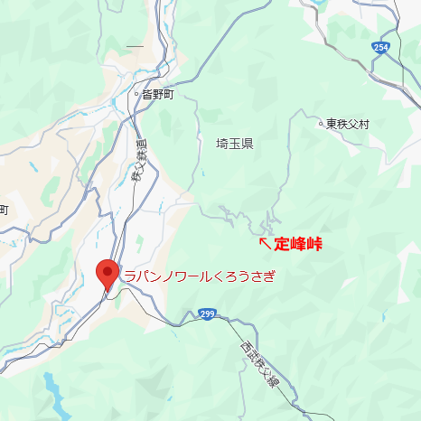 ラパン ノワール くろうさぎの位置関係