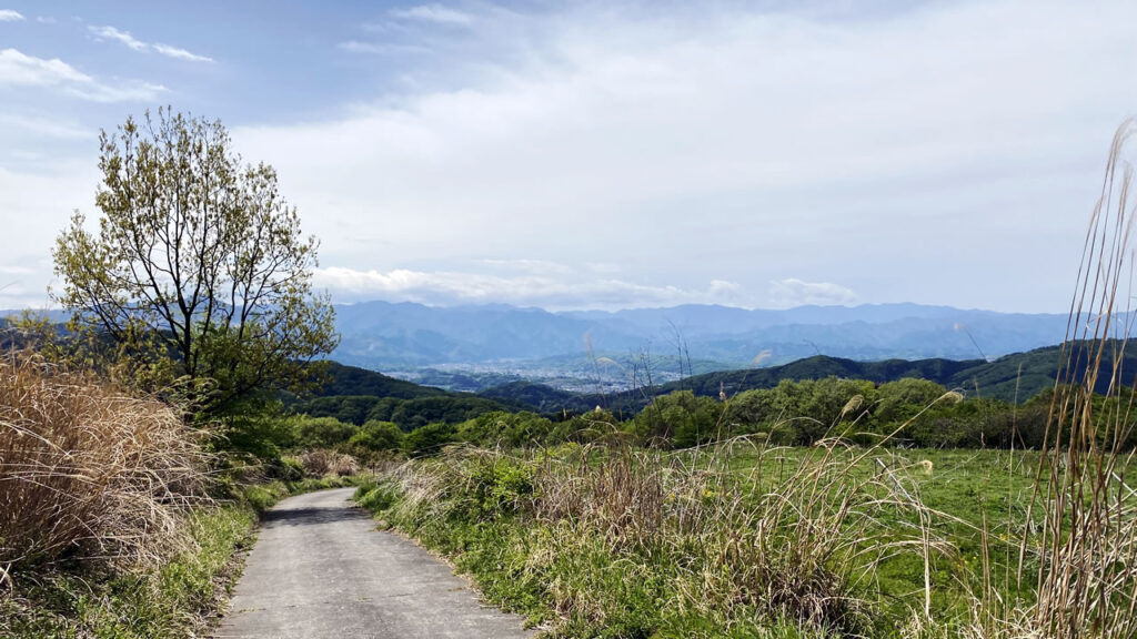 二本木峠から秩父盆地の眺めが絶景