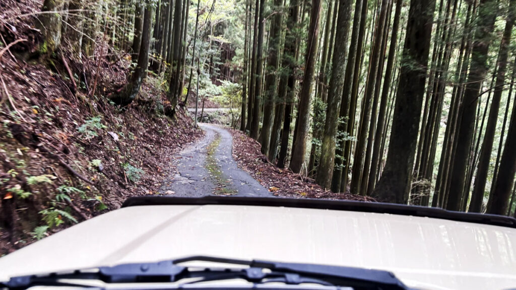 二桁県道はジムニーにピッタリの道幅