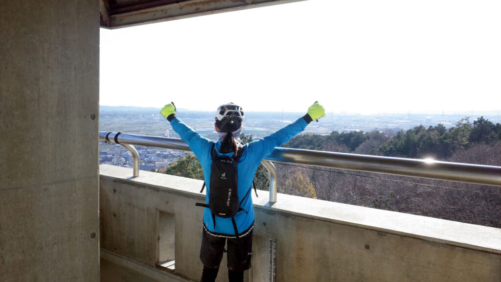 入間市から狭山市、遠くは都内やさいたま新都心まで一望できる桜山展望台