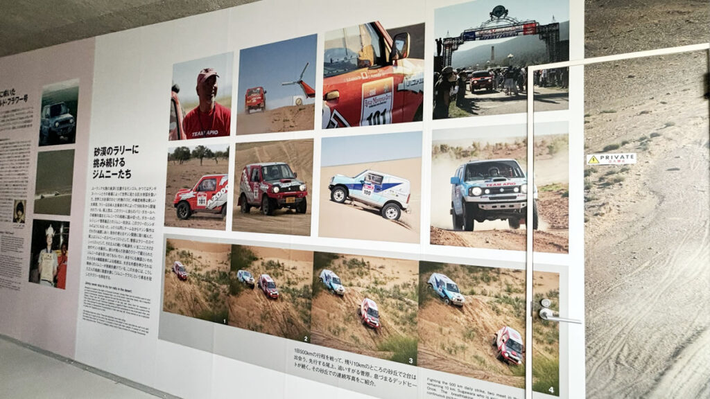 ジムニーはモンゴルなどでのラリーレースに参戦していたそう