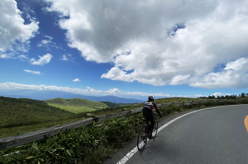 車山高原への道のりが絶景