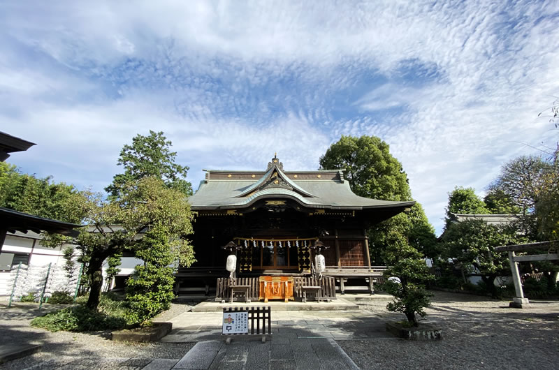 阿豆佐味天神社・立川水天宮に到着