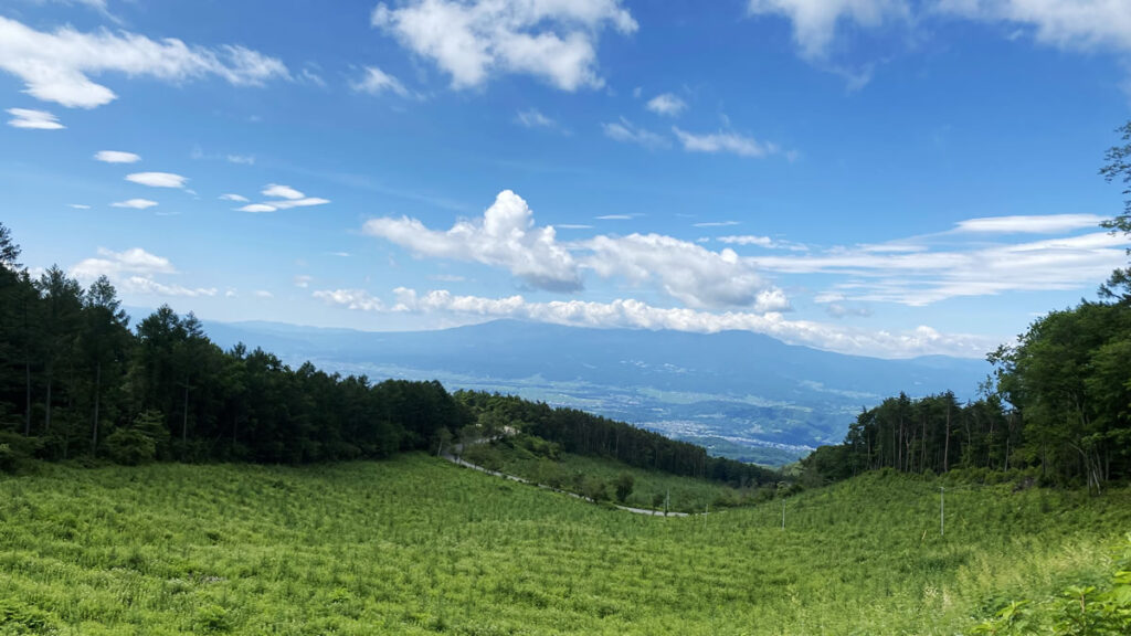 チェリーパークラインからの眺めは良好