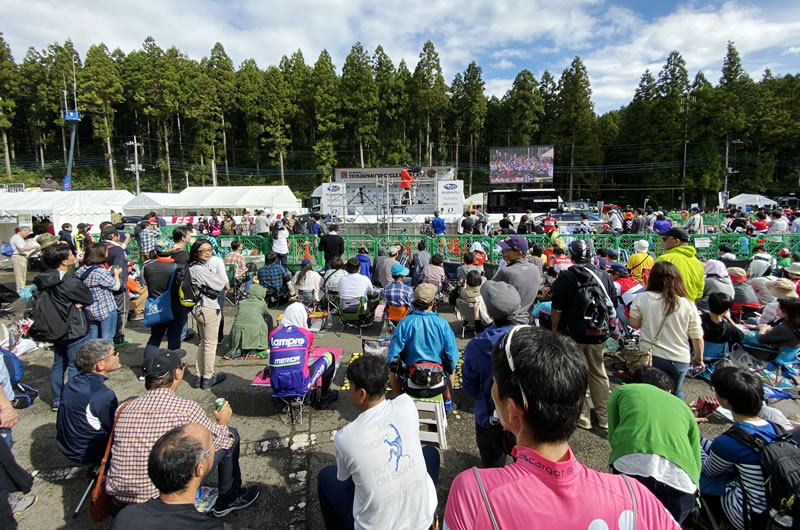 スタート時間ギリギリに森林公園に到着