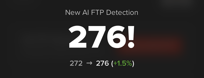 新しいFTPを検知しました！