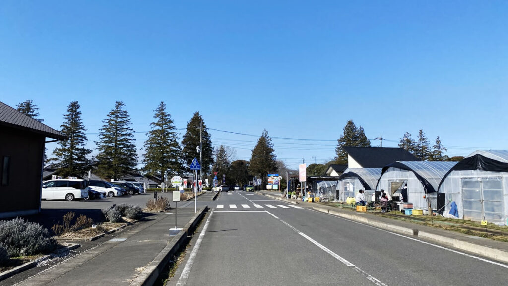 いちご園を経てスタート地点へ