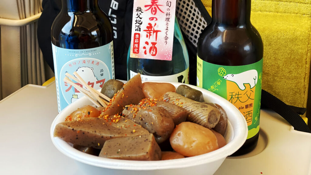 ラビューと言えば、秩父こんにゃくとクラフトビール