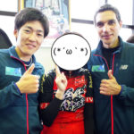 田窪選手とホセ選手とツーショット!