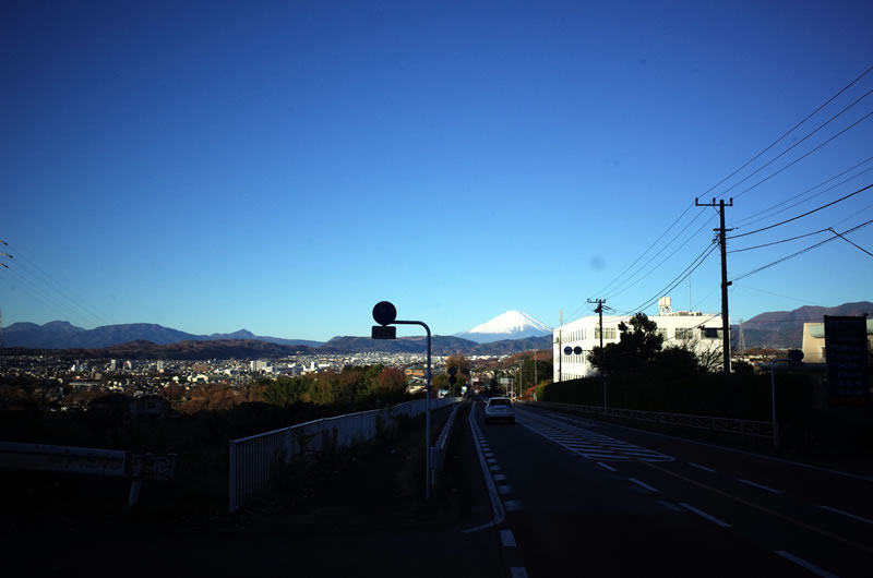 善波峠の富士山は絶景なり