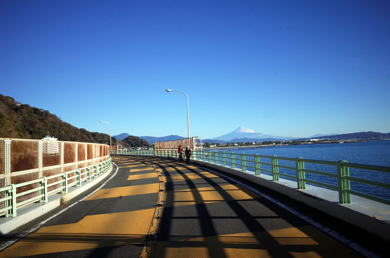 大崩海岸で足慣らし