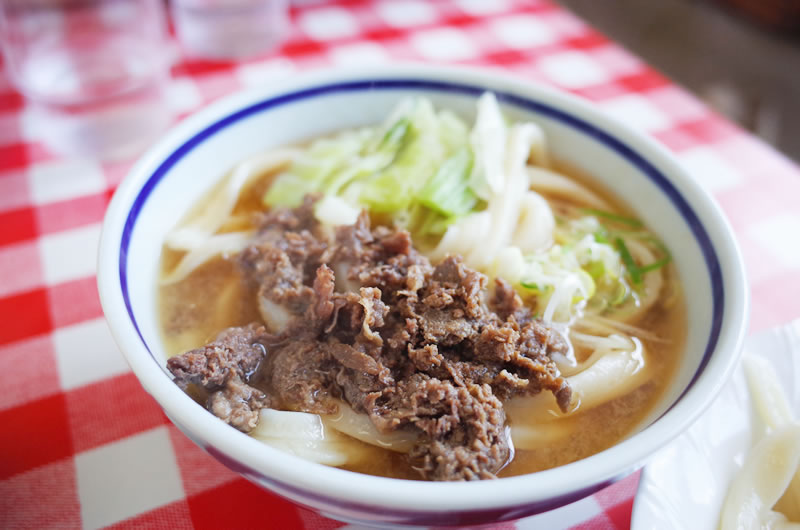 肉うどんが特に美味しい