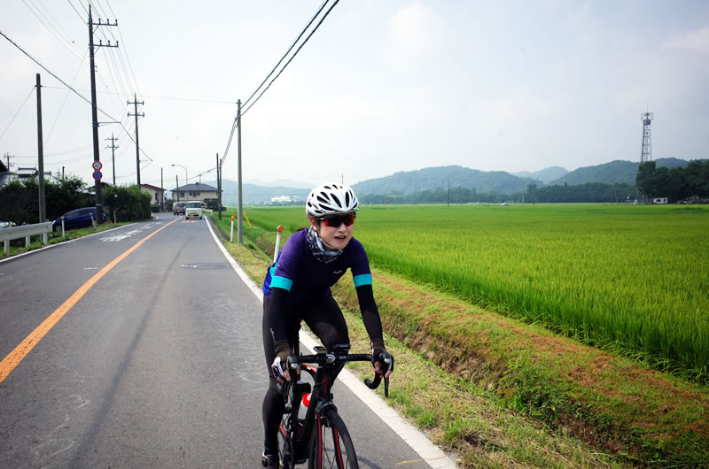 夏真っ盛りの暑さながら快調に飛ばす