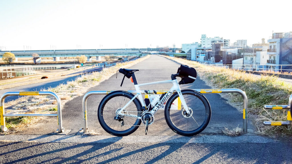 新年初ロードバイクは荒サイ経由で秩父に向かいます