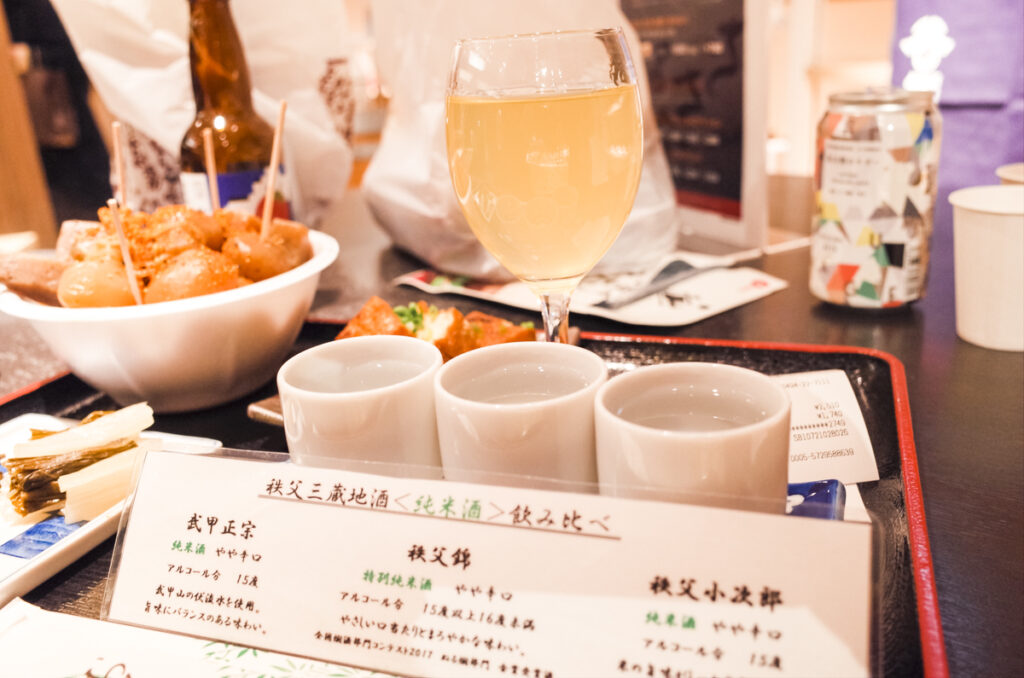 立ち飲みで秩父の銘酒を満喫