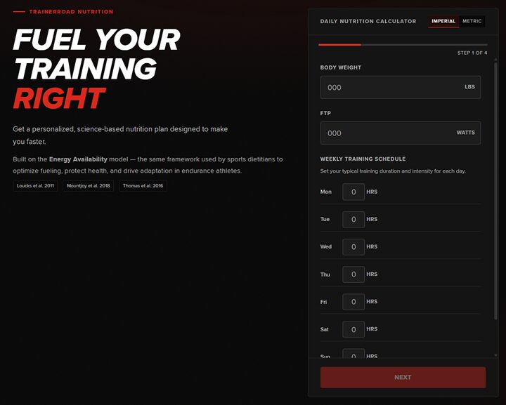 Cycling Nutrition Calculatorとは