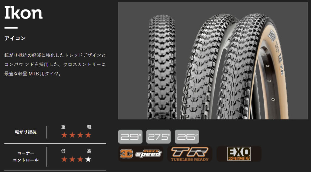 ローディー心をくすぐるMaxxis Ikon