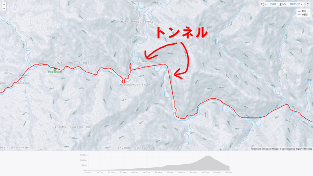 GPS精確と聞いていたけど、柳沢峠のセグメント落としてしもうた(´；ω；`)ｳｯ…