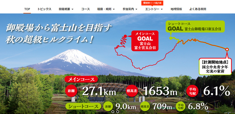 KOHが富士山ヒルクライムという名で復活してる