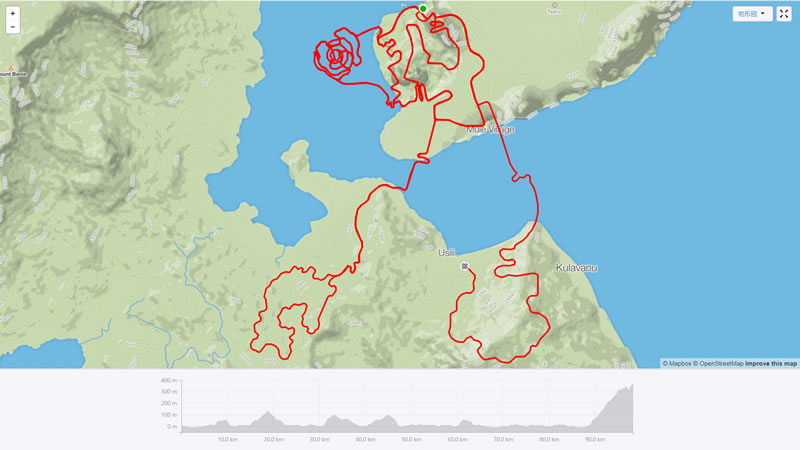 グランフォンドのルートは約98km 